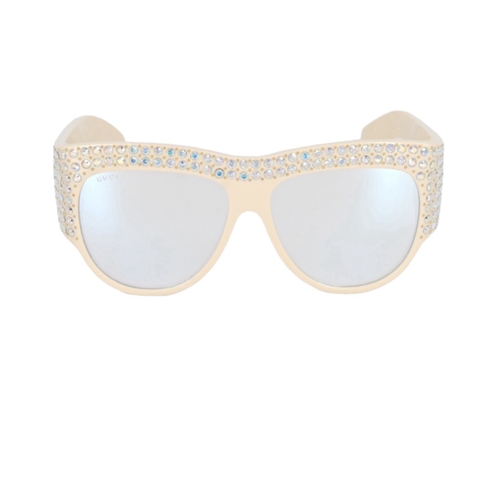 Gucci Hollywood Forever Swarovski Crystal Sunglasses GG0144S - Picture 3 of 7